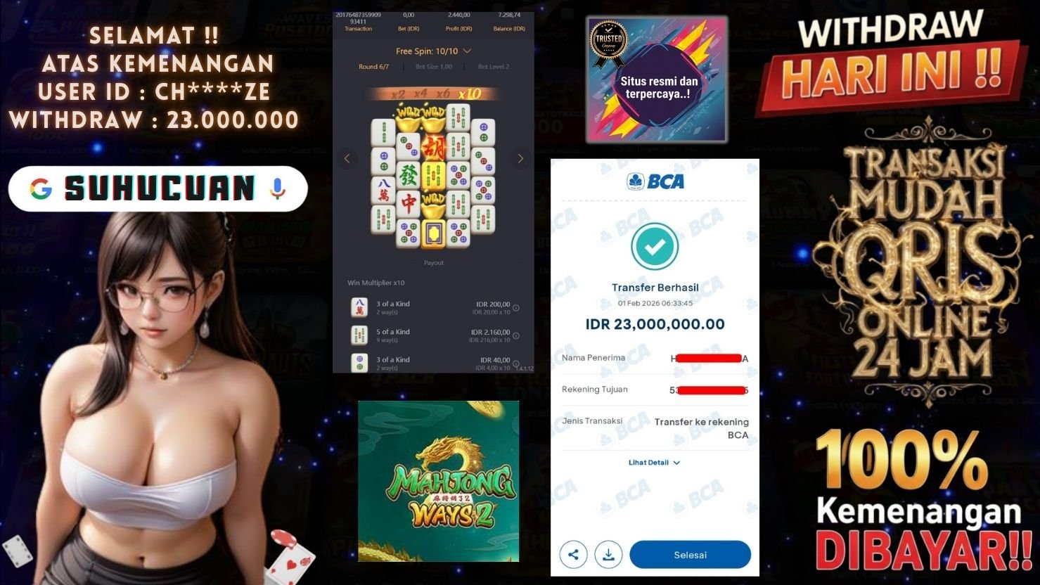 SUHUCUAN JACKPOT SLOT MAHJONG WAYS 2